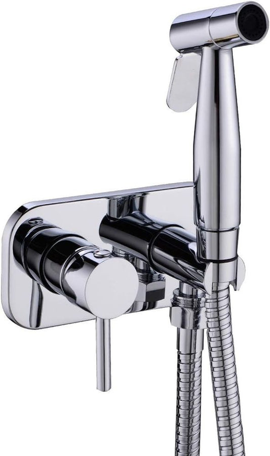TRUSTMI Toilet Concealed Hot and Cold Bidet Spray Set, Brass Hand Held Sprayer S