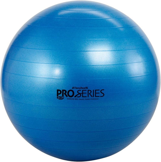 THERABAND Pro Series Exercise Ball 30" Blue 6'2-6'8 Anti-Burst Yoga Pilates