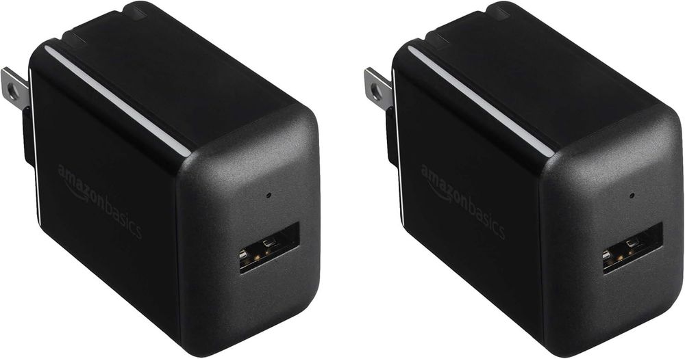 Amazon Basics 12W One Port USB-A Wall Charger (2.4A) for Phones (iPhone