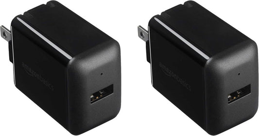 Amazon Basics 12W One Port USB-A Wall Charger (2.4A) for Phones (iPhone