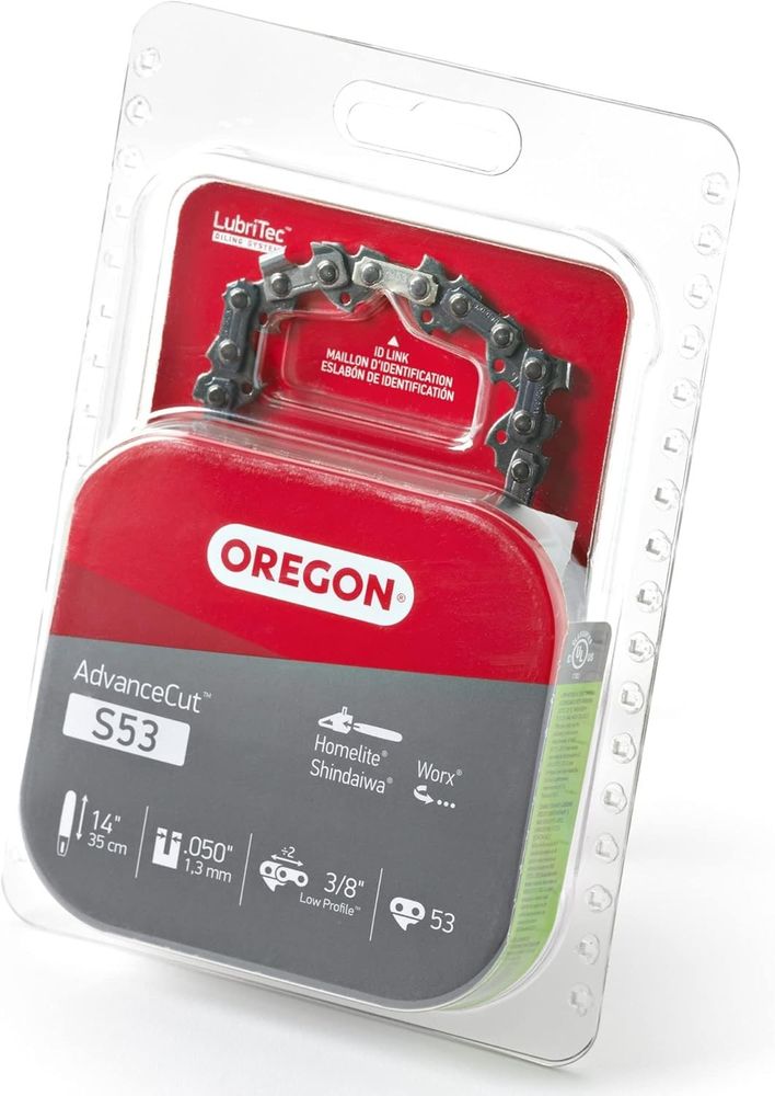 Oregon S53 AdvanceCut Replacement Chainsaw Chain 14" Bar 53 Links 3/8" .050"
