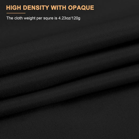 Aimosen 10X8 FT Black Backdrop Background for Photography, Chromakey High Densit