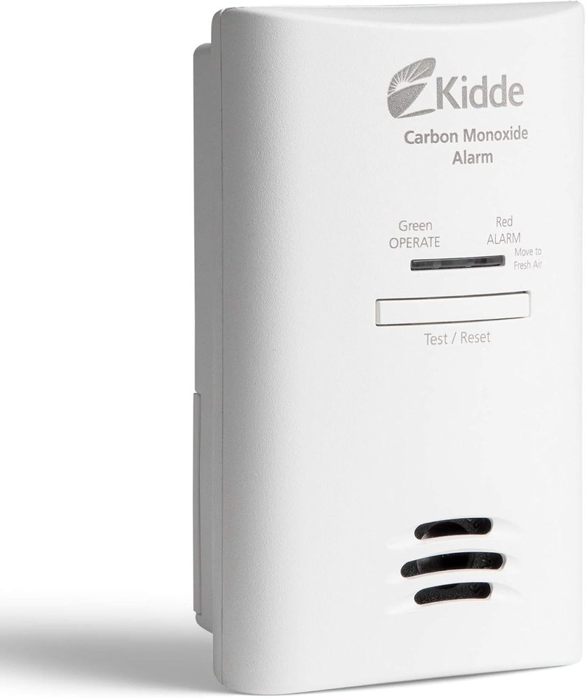 Kidde Plug-In Carbon Monoxide Detector AA Backup 85dB Alarm LED 3rd Edition