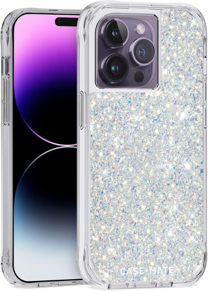 Case-Mate iPhone 14 Pro Case Twinkle Stardust 10FT Drop Protection