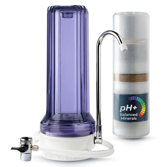 iSpring CT10-CL 7-Stage Countertop Water Filter Heavy Metals Chlorine Clear