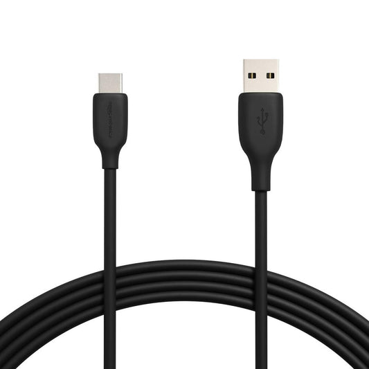 Amazon Basics USB-C to USB-A 2.0 Fast Charger Cable, 480Mbps Speed