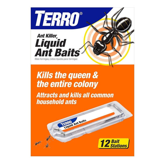 TERRO T300B Ant Killer Liquid Bait Stations 12-Count Indoor Ant Control