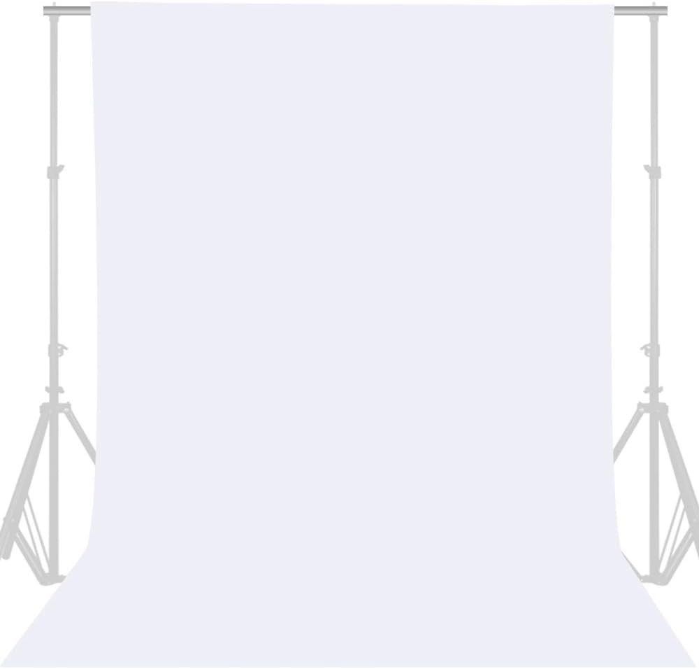GFCC White Backdrop 8x10ft Photography Photo Booth Curtain Party Background