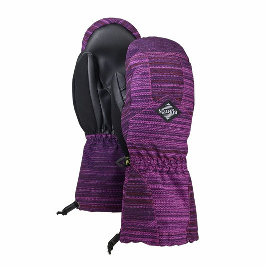 Burton Youth Profile Mitt Boys Gloves Snow Grapeseed Sunset Strip Size S