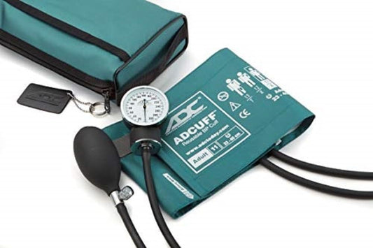 ADC PROSPHYG Adult Aneroid Sphygmomanometer Teal w/ DLX Case