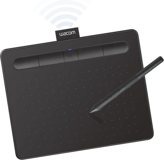 Wacom Intuos Small Bluetooth Drawing Tablet 4 ExpressKeys Black
