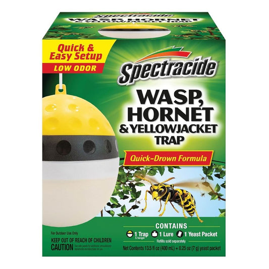 Spectracide Wasp Hornet Yellowjacket Trap Hanging Quick-Drown Formula 1ct