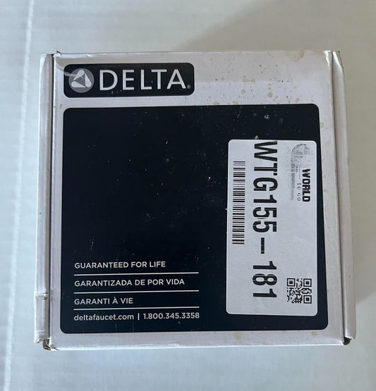 Delta DT021203-BL 1/2"x3/8" Straight Supply Stop Valve 1/4 Turn Matte Black