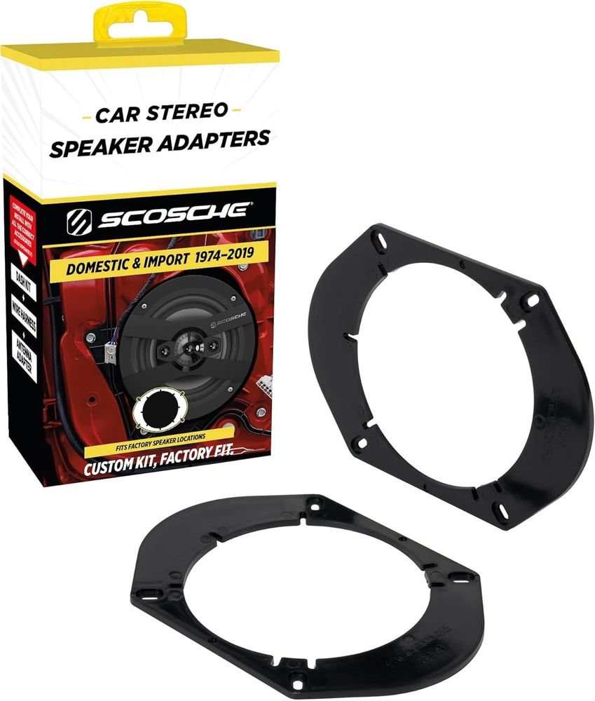Scosche SA68 5X7"/6X8" to 5.25"-6.5" Speaker Adapters Compatible with Select