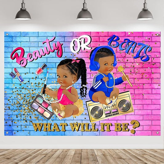 Avezano Fresh Prince Princess Gender Reveal Backdrop 90s Hip Hop 7x5ft
