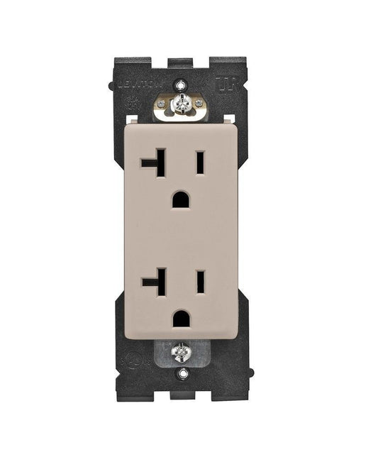 Leviton RER20-CA Renu Tamper-Resistant Outlet 20A 125V Cafe Latte