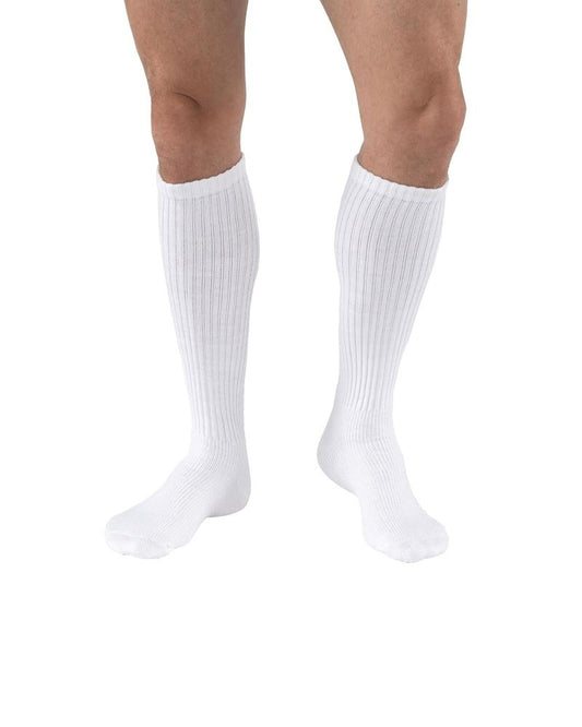JOBST SensiFoot Diabetic Compression Socks 8-15 mmHg Knee High White XL