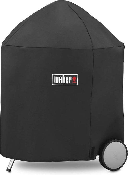 Weber Cover for 26" Charcoal Grills Black UV-Resistant Water-Resistant Kettle
