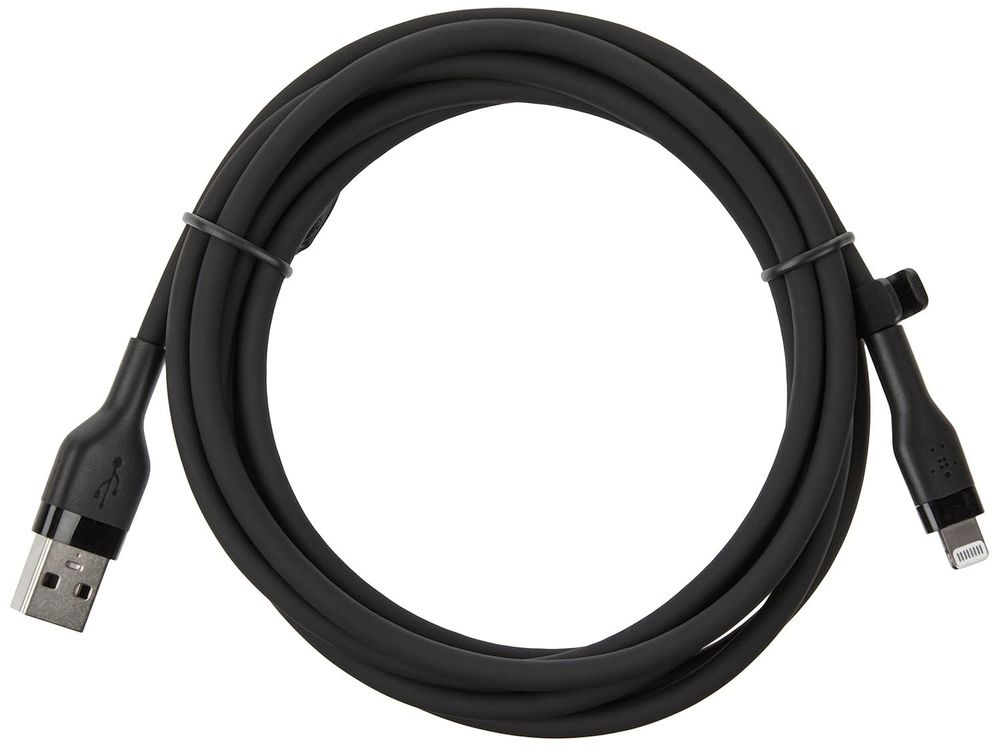 Belkin BoostCharge Flex USB-A to Lightning Cable 1M 3.3ft Black MFi Certified