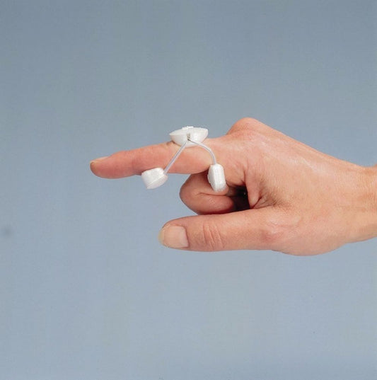 Rolyan Sof-Stretch Short Extension Splint Finger PIP Latex-Free White Large