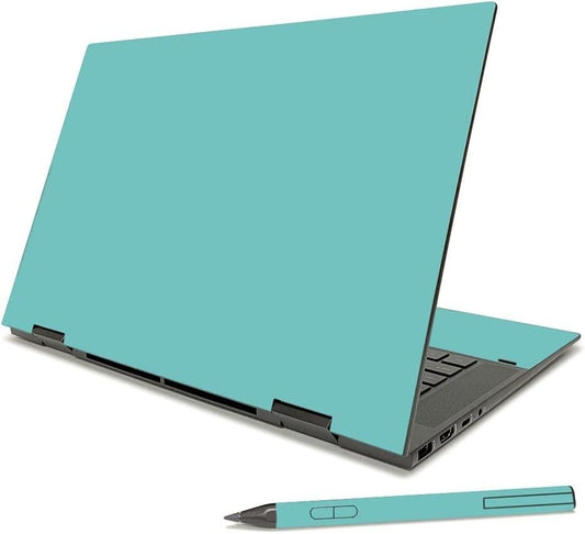 MIGHTY SKINS Skin Compatible with HP Envy x360 15" (2021) - Solid Turquoise