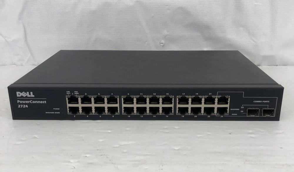Dell PowerConnect 2724 24 Port Gigabit Ethernet Managed Switch 10/100/1000