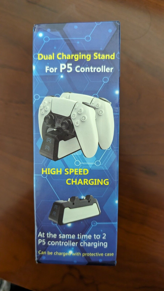 Dual Charging Stand P5 Controller High Speed Charging "White&Black" Charger Only