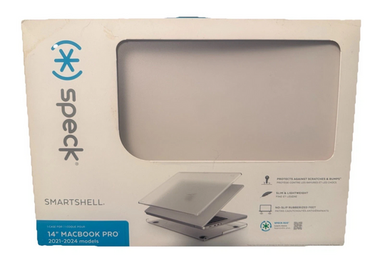 Speck SmartShell MacBook Pro 14" Case M1 M2 M3 Clear Hardshell