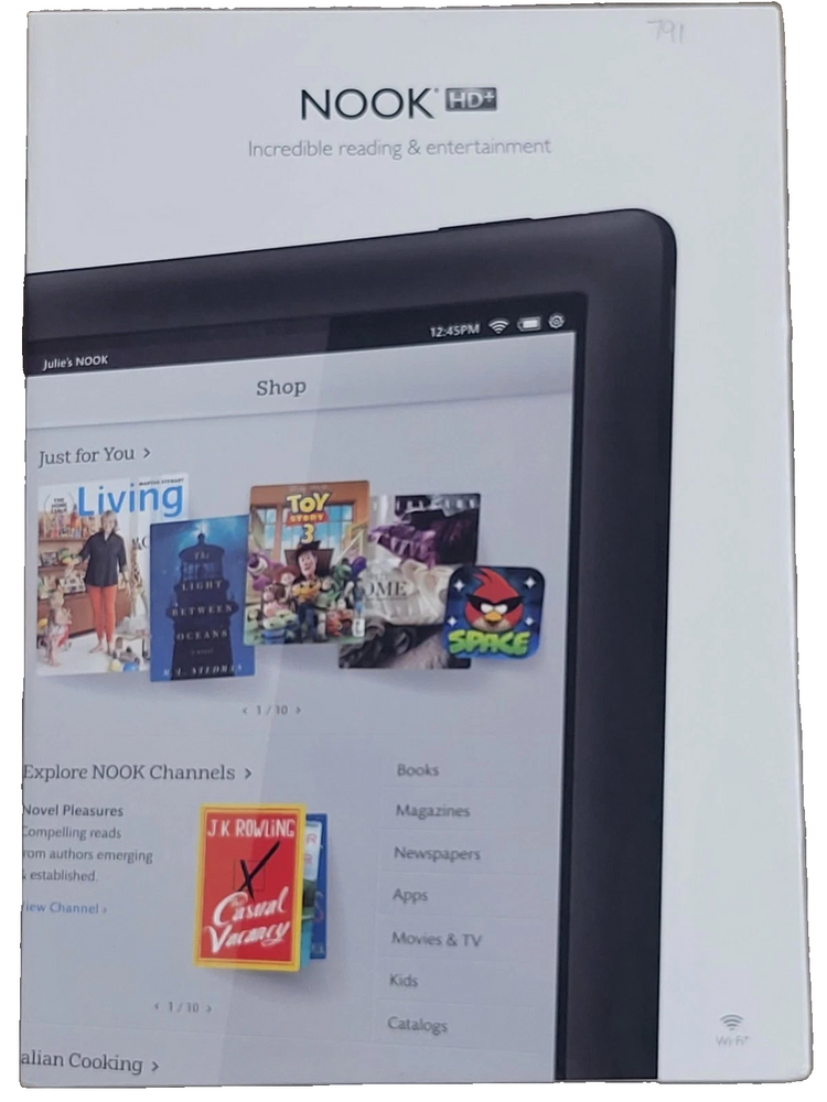 Barnes & Noble Nook HD+ 16GB, Wi-Fi, 9in - Slate (Read Description)