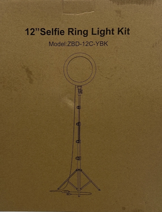Extendable Tripod Stand & Phone Holder ZBD-12C-YBK Selfie Ring Light Kit 12 Inch