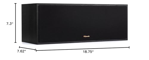 Klipsch R-52C Powerful detailed Center Channel Home Speaker - Black