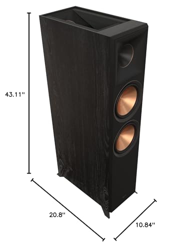 Klipsch RP-8060FA II Dual Floorstanding Speakers (Pair), Ebony