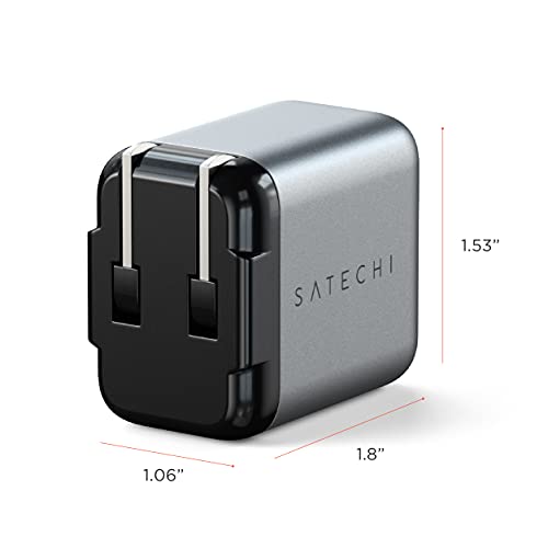 Satechi 20W USB C PD Wall Charger – Supports Power Delivery – Compatible with 2022 iPad Air M1, 2021 iPad Pro M1, iPhone 15 Pro Max/15 Pro/15/15 Plus, iPhone 14 Pro Max/14 Pro/14/14 Plus