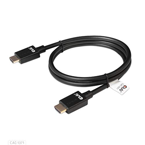 Club3D CAC-1372 Ultra Speed HDMI Cable 8K 60Hz Up to 10K 120Hz 2 Meter/6, 56 Feet Black, Male-Male