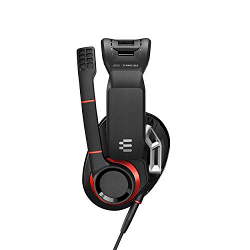 EPOS GSP 500 Open Acoustic Wired Gaming Headset, Black/Red