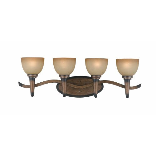 Triarch 25603 4 Light Olympian Bathroom Light, Torch Bronze