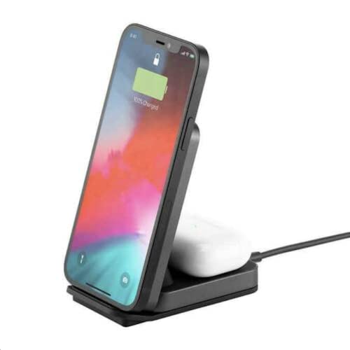 Ubio Labs 2-in-1 Wireless Charging Stand, Black