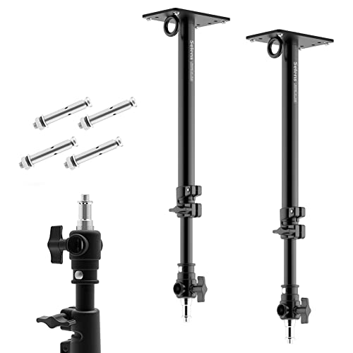 Selens Photography Camera Wall Mount Boom Arm, Ceiling Wall Mounting Up to 22inch for Photo Video Studio Strobe Light, Softbox, Overhead Mount, with 3/8 1/4 Thread, 2 Pack