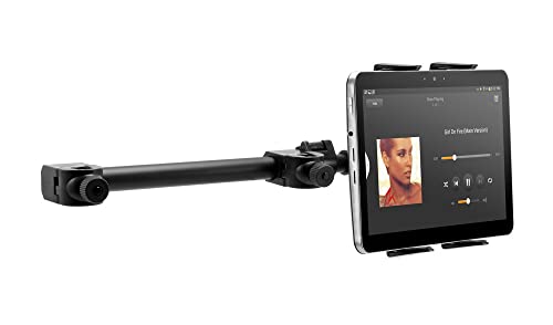 TETC Tablet Car Mount Holder +AUX CABLE +DOUBLE CHARGE,Universal Car Backseat Headrest Mount Holder with Extension 360 Degrees Rotation for 7-Inch to 11-Inch Tablet iPad Air, iPad 1 2 3 4, iPad Mini, Samsung Galaxy Tab, Tab Pro, Tab S, Galaxy Note, Google