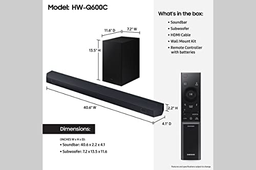 SAMSUNG Soundbar w/Dolby Audio 2022