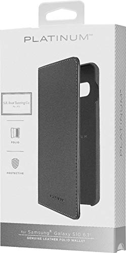 Platinum Folio Case for Samsung Galaxy S10 - Black - Model: PT-MGS10LWFB