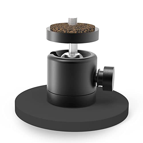 Tsuya Magnetic Camera Mount 60lb with Base Magnetic Camera Monitor Mount Heavy Duty with Mini Ball Head and 1/4''-20 Male Thread Stud for Mobile Camera£¬Magnetic Surfaces