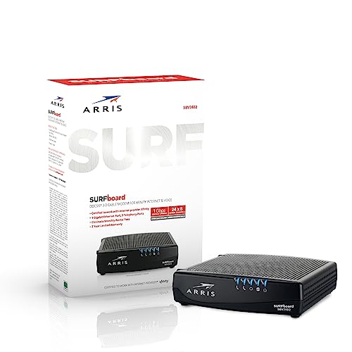 ARRIS SURFboard Docsis 3.0 24x8 / 32x8 Cable Modem with Xfinity Telco