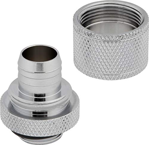 Corsair Hydro X Series XF Compression 10/13mm (3/8” / 1/2”) ID/OD Fitting Four Pack — Chrome