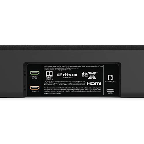 VIZIO SB36514-G6 36" 5.1.4 Premium Home Theater Sound System with Dolby Atmos and Wireless Subwoofer, Black