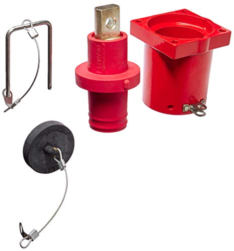 Leviton 49MR1-CR RD HIGH AMP MALE REC SGLE HOLE