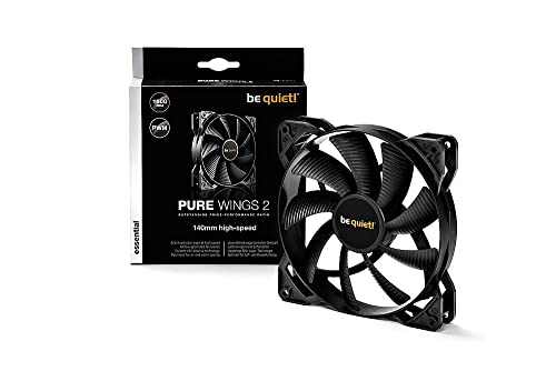 be Quiet! Pure Wings 2 140mm PWM high-Speed, BL083, Cooling Fan Black