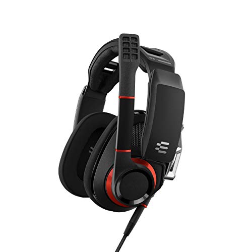 EPOS GSP 500 Open Acoustic Wired Gaming Headset, Black/Red