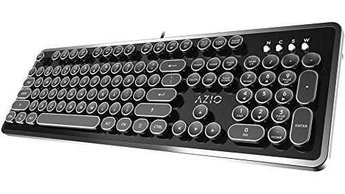 Azio MK-RETRO-03 USB Typewriter Inspired Mechanical Keyboard (Blue Switch)