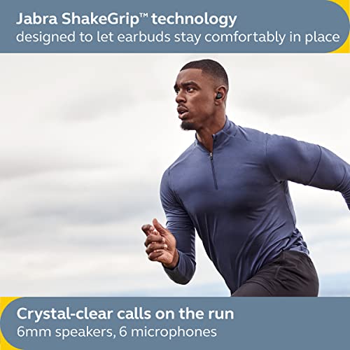 Jabra True Wireless Sports Ear Buds ShakeGrip for The Ultimate Active fit